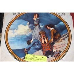"WAITING ON THE SHORE" BY NORMAN ROCKWELL PLATE