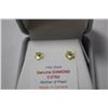 Image 1 : 14 KT GOLD DIAMOND (.075 CT) EARRINGS WITH
