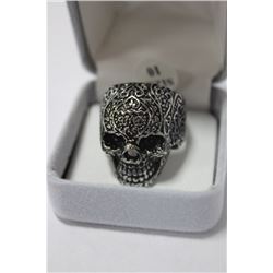 STAINLESS STEEL SKULL MENS RING MSRP $250