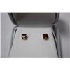 Image 1 : 10KT GOLD GARNET EARRINGS (0.07CT) MSRP $467