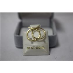 14KT GOLD DIAMOND (0.07CT) EARINGS MSRP $467