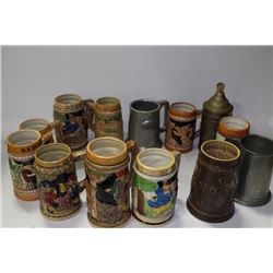 FLAT OF ESTATE BEER STEINS