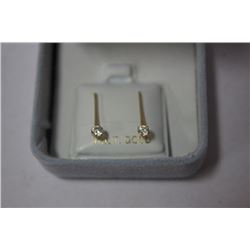 10KT GOLD CUBIC ZIRCONIA EARRINGS
