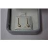Image 1 : 10KT GOLD CUBIC ZIRCONIA EARRINGS