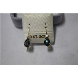 10KT GOLD BLUE-GREEN SAPPHIRE(1.6CT) I