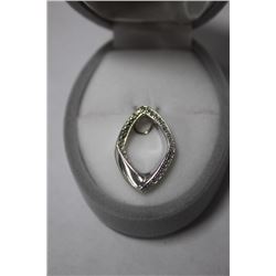 STERLING SILVER DIAMOND PENDANT MSRP $763