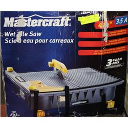 MASTERCRAFT WET TILE SAW - WORKING