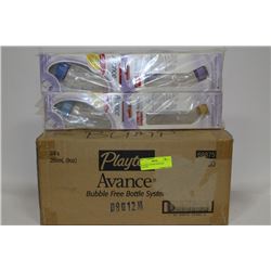 BOX OF PLAYTEX ADVANCE BABY BOTTLES