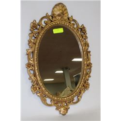 GOLD OVAL MIRROR