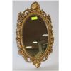 Image 1 : GOLD OVAL MIRROR