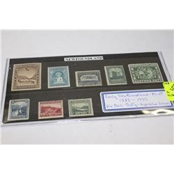 SET OF 1923-1933 MINT NEWFOUNDLAND STAMPS