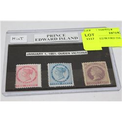PRINCE EDWARD ISLAND 1861 MINT STAMPS