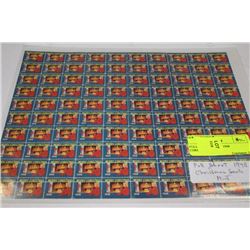 FULL SHEET OF 100 - 1948 CHRISTMAS SEALS