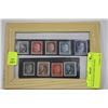 Image 1 : WW2 HITLER STAMPS FRAMED