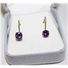 Image 1 : 14KT GOLD AMETHYST EARRINGS