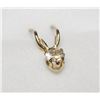 Image 1 : 14KT GOLD MOONSTONE HEART SHAPED PENDANT