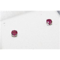 10 KT GOLD RUBY EARRINGS