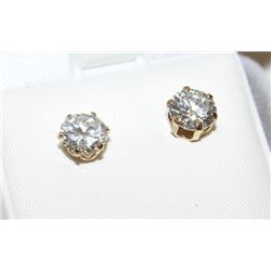 GOLD CUBIC ZIRCONIA EARRINGS