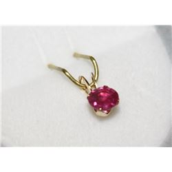 10KT GOLD RUBY (0.45CT) PENDANT MSRP $435