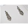 Image 1 : STERLING SILVER DIAMOND (0.1CT) EARRINGS MSRP $511