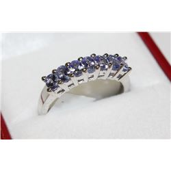 STERLING SILVER TANZANITE RING  MSRP $658