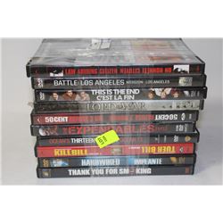 BUNDLE OF 10 DVDS