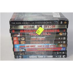 BUNDLE OF 10 DVDS