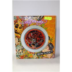 ED HARDY NEON CLOCK