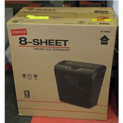 NEW STAPLES 8PG PAPER SHREDDER