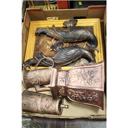 ESTATE BOX OF DECORATIONS AND WALL HANGINGS