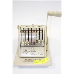 VINATGE CHEQUE WRITING MACHINE