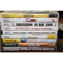 BUINDLE OF NINTENDO WII AND GAME CUBE GAMES