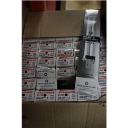 CASE OF 50 SYLVANIA FLUORESCENT LIGHTBULBS