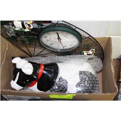 HOLSTEIN COW COOKIE JAR/CLOCK