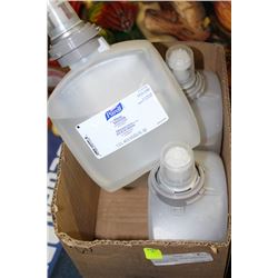 CASE W 4 BOTTLES OF PURELL HAND SANITIZING REFILLS