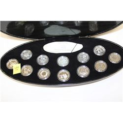 2000 MILLENIUM SILVER PROOF 12 QUARTER SET