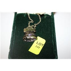 VINTAGE ACDC HELLS BELLS NECKLACE