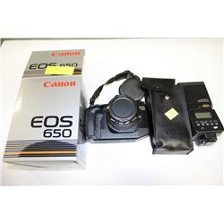 CANON EOS 650 PROFESSIONAL CAMERA W FLASH
