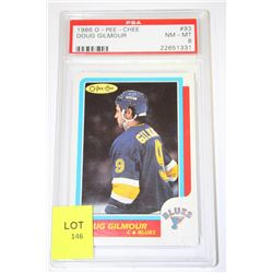 1956 O-PEE-CHEE DOUG GILMORE PSA SCORED 8 NM-MINT