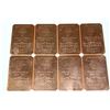 Image 1 : 8 COPPER BARS