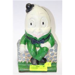 CAST IRON HUMPTY DUMPTY BANK