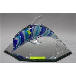 ART GLASS DOLPHIN