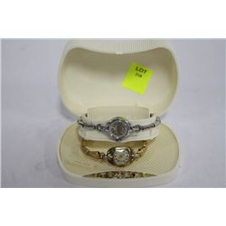 ESTATE BENDIX 17 JEWEL AND TIMEX LADIES WATCHES