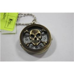 SKULL AND CROSS BONES MINI POCKET WATCH