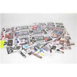 8 SHEETS OF HOCKEY INSERTS