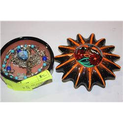 SMALL JEWELLERY BOX WITH CONTENTS