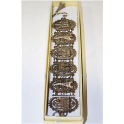 1920S PEWTER/SILVER EIFFEL TOWER BRACELET