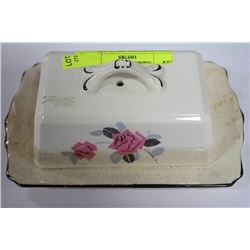 ENGLISH BUTTER DISH W/ LID