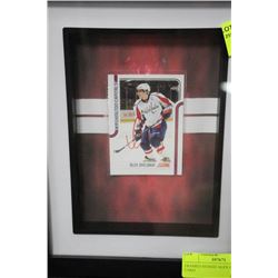 FRAMED SIGNED ALEX OVECHKIN CARD