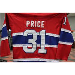 CARREY PRICE MONTREAL CANADIANS REEBOK JERSEY